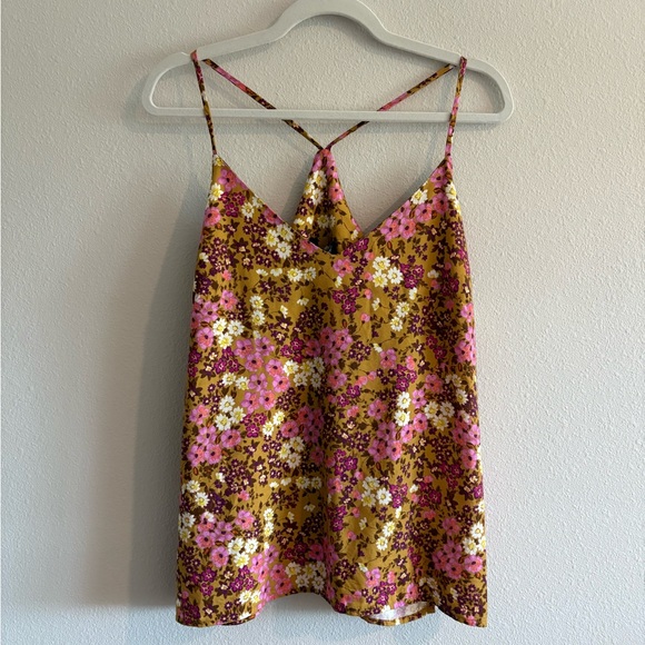 NWT KUT from the Kloth Gianina Camisole Tank Top Women’s XL Floral Racerback - Picture 2 of 6